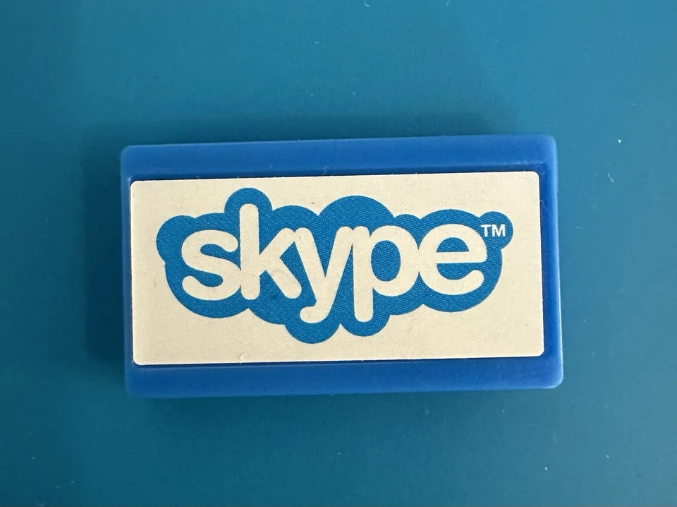 2015 Monopoly Empire BLUE SKYPE TILE Game Replacement Piece - Image 1 of 1