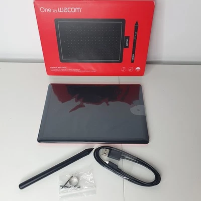 Wacom One by Wacom CTL-472-N Graphics Tablet – Small (Black/Red) - Image 1 of 4