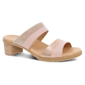 Dansko Theresa Heeled Sandals Blush Leather 40 US 9.5-10 New - Picture 1 of 11