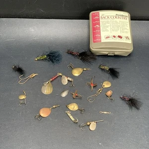 Vintage Fishing Tackle Spinners And Jigs Spoons Mepps France Heddon With Box - Picture 1 of 7