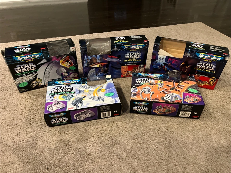 *SOLO CAJAS VACÍAS* De colección 1990 Star Wars Micro Colección Micro Máquinas 5 Caja Foto 1 de 4