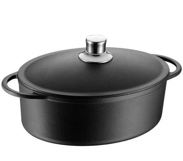 WMF Gusseisen-Bräter mit Deckel - Schwarz, 30cm (3201000517)