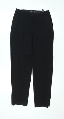 Marks and Spencer Women’s Black Regular Fit Stretch Trousers Size 14 - Image 1 of 4