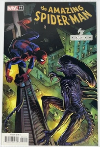 Amazing Spider-Man #56 Vol. 5 Mark Bagley Marvel vs Alien Variant Marvel 2021 NM - Picture 1 of 10