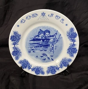 1978 Jenny Nyström God Jul Christmas Plate Sweden AE Porcelain 9.5" - Picture 1 of 14