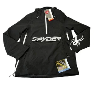 Spyder Signal Gore-Tex Anorak Black White Ski Jacket Men's Size Medium - Picture 1 of 3
