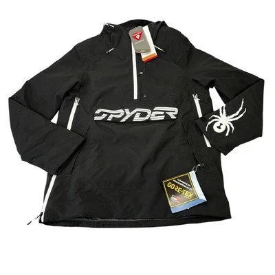 Spyder Signal Gore-Tex Anorak Black White Ski Jacket Men's Size Medium - Image 1 of 3