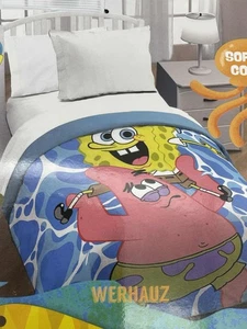 Spongebob Friend Patrick Twin/Full Quilted Bedspread 55 x 75 Inches - Picture 1 of 2