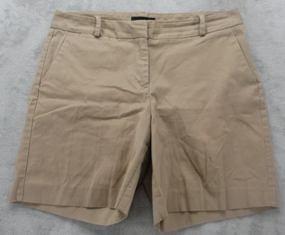 Pantalones Cortos Talbots Mujer 10 Caqui Beige Clásicos Chinos Elastizados Frente Plano Informales Foto 1 de 4