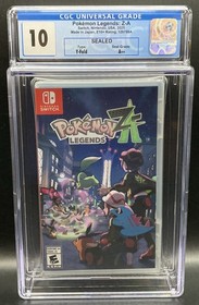 Pokemon Legends: Z-A CGC 10 A++ Perfect Graded Switch Factory Sealed 1st Print