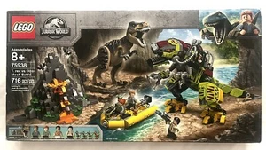 LEGO 75938 T. Rex VS Dino-mech Battle Set Building Kit 716 Pcs Retired Set NEW - Picture 1 of 6