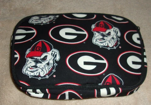 SAX TOTES UNIVERSITY OF GEORGIA BULLDOGS COSMETICS MAKE UP POUCH CASE Cover