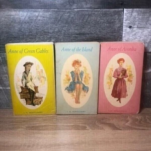 Anne of Green Gables libro trilogía 1968 impresión L.M. Montgomery - Imagen 1 de 8
