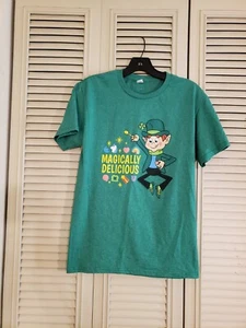 Glücksbringer Müsli magisch lecker offizielles General Mills grünes Shirt Small - Bild 1 von 4
