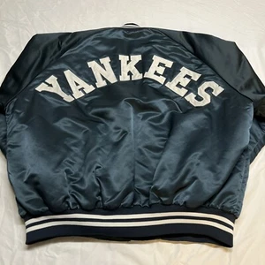 NEUWERTIG Vintage 80er Chalk Line New York Yankees Made In USA Satin Jacke selten Gr. XXL - Bild 1 von 10