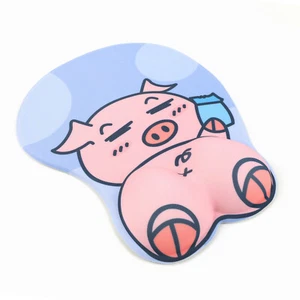 Ergonomic Mouse Pad with Gel Wrist Support 3D Funny Butt Anime Wrist Rest - 3351 - Picture 1 of 4