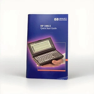Guía de inicio rápido manual para calculadora Hewlett Packard HP 100LX Palmtop - Imagen 1 de 3