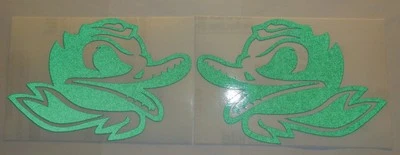 3M Oregon Ducks Combat Duck Decal Car Window Sticker Vinyl 6 X 4 Inches PAIR