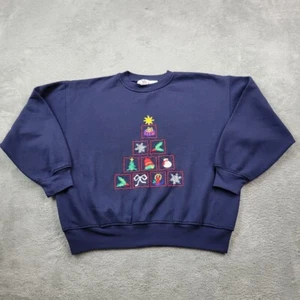 Suéter Cascanueces Vintage Mujer Grande Muñeco de Nieve Muérdago Nieve Feo Navidad - Imagen 1 de 7