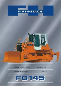 Equipment Brochure - Fiat-Hitachi - FD145 - Crawler Dozer - c1998 (E5595) - Picture 1 of 1