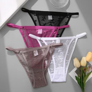 Unterhose Tanga Unterwäsche Mesh Höschen G String Transparent Atmungsaktiv > - Bild 1 von 18