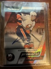 2020-21 PARKHURST HOCKEY RED PROMINENT PROSPECTS AUTO #PP6 KIEFER BELLOWS 08/10