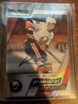 2020-21 PARKHURST HOCKEY RED PROMINENT PROSPECTS AUTO #PP6 KIEFER BELLOWS 08/10 - Image 1 of 2