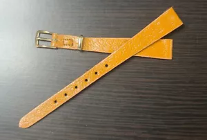 Watch Band Woman's Genuine Leather Tan 10.5 MM NOS - Picture 1 of 6