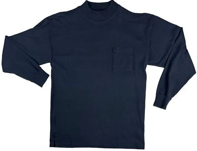 Pullover de Colección Años 90 Cross Creek Negro Cuello Simulado Manga Larga Talla L Hecho en EE. UU. Foto 1 de 4