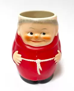 TAZA VINTAGE GOEBEL ROJO CARDENAL FRAILE TUCK MONJE PIEDRA DE CERVEZA - Imagen 1 de 8