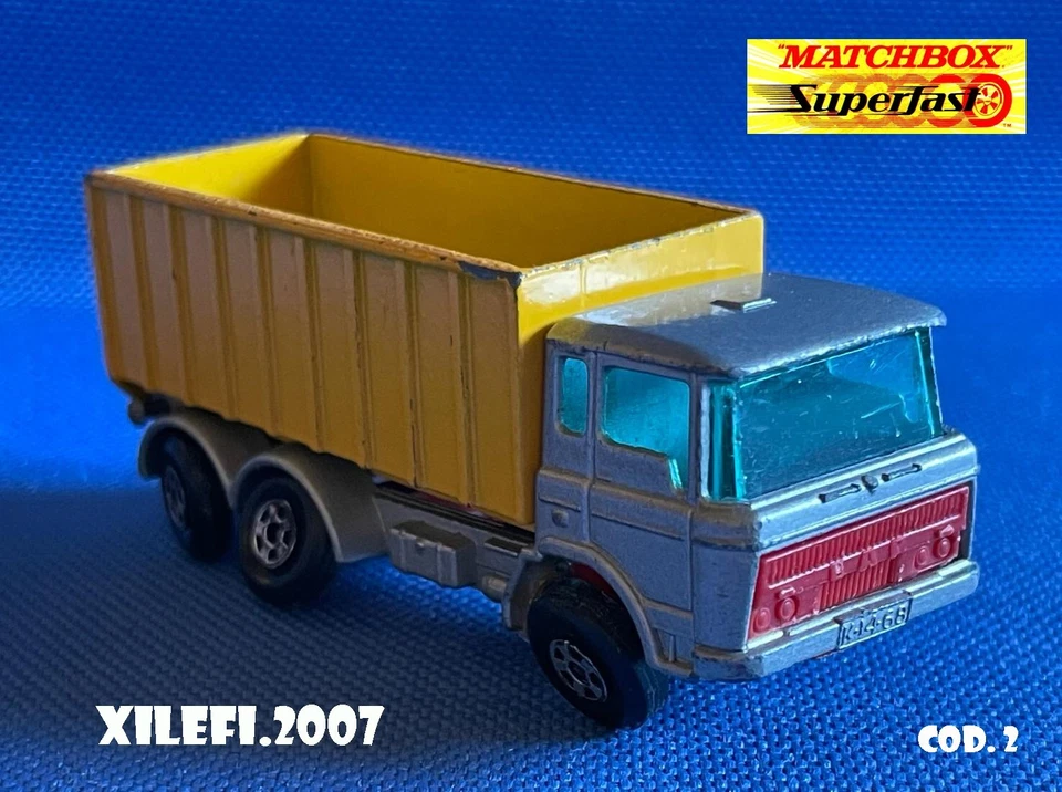 matchbox superfast n° 47 camion container ribaltabile 1:64 england by lesney '75 - Immagine 1 di 4