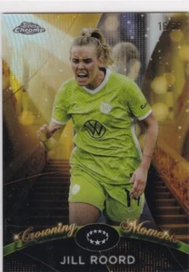 2022-23 Topps Chrome Women's UEFA #CM-9 Jill Roord Crowning Moments Gold #16/50 - Picture 1 of 2