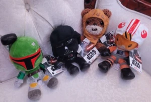 NEW! Star Wars Basic 8" Plush ALL 4: Darth Vader Luke Skywalker Boba Fett Wicket - Picture 1 of 15