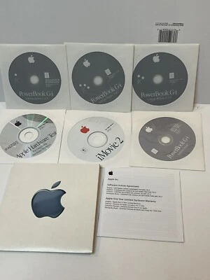Mac OS 9.1 10.0.3 PowerBook G4 Software Restore Hardware Test Discs OEM - Image 1 of 4