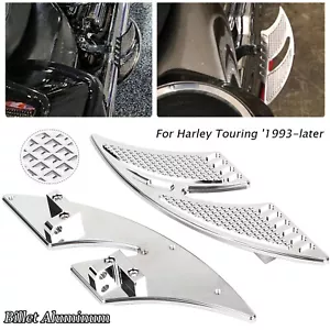 Chrome Rear Passenger Floorboard Set For Harley Road Electra Glide FLHTK 1993-23 - Picture 1 of 19