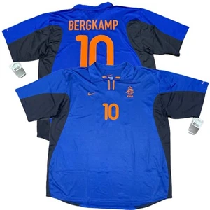 2000/01 Netherlands Away Jersey #10 BERGKAMP 2XL Nike Holland Euro Vintage Kit - Picture 1 of 20