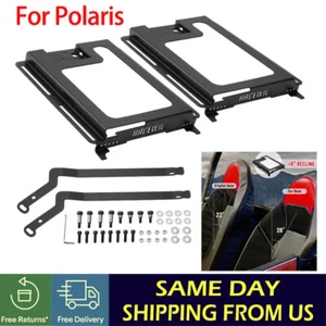 2X Seat Bases to Lower and Recline Fits Polaris RZR 570/800/900/1000/XP/Turbo S - Picture 1 of 13