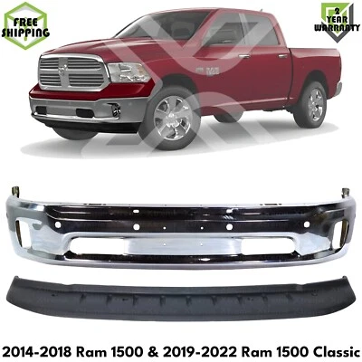 Front Bumper Chrome Kit For 2014-2018 Ram 1500 & 2019-2022 Ram 1500 Classic - Image 1 of 4