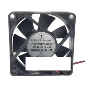 PEERLESS Motors  D7025F24B68 DC24V 0.45A 7CM large air volume inverter fan - Picture 1 of 1