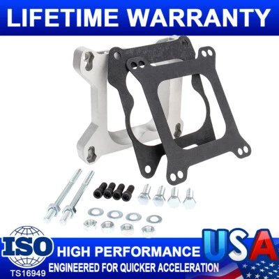 1932 Alloy Carb Carburetor Adapter 4 Barrel to 4 Barrel For AFB Demon Carter Kit - Image 1 of 4