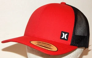Hurley Cappello da camionista/cappello regolabile Snapback rosso/nero rete HNHM0037 - Foto 1 di 4