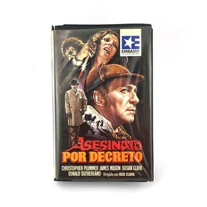 ASESINATO POR DECRETO 1979 Christopher Plummer James Mason - SHERLOCK HOLMES VHS - Picture 1 of 2