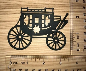 5 STAGECOACH cardstock paper die cut embellishments scrapbook / card making - Picture 1 of 16