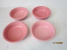 4 Vintage Fiesta Fiestaware Pink Rose Salad/Cereal Bowls  6 7/8”