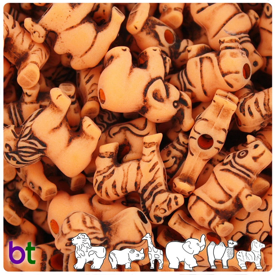 BeadTin Safari Animal Mix Pony Beads (2 oz) - Elegir estilo Foto 1 de 1