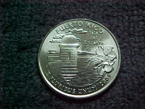 2009 D PUERTO RICO QUARTER FROM MINT ROLL BU - Picture 1 of 2
