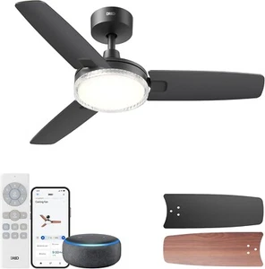 Dreo Smart Ceiling Fans with Lights, 42 Inch, Remote/APP/Alexa/Wall Switch Contr - Picture 1 of 9