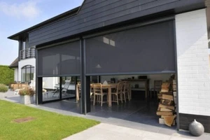 ZIP-Screen, Terrassenbeschattung, Senkrechtmarkise, Seitenmarkise, Sonnenschutz - Bild 1 von 12