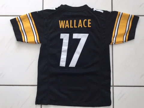 PITTSBURGH STEELERS Mike WALLACE #17 Stitched Football Jersey YOUTH size L 14-16 Cover