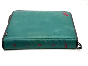 Vintage Nike Embroidered Swoosh Mead Green Nylon Trapper Keeper Binder 1995 - Picture 1 of 4